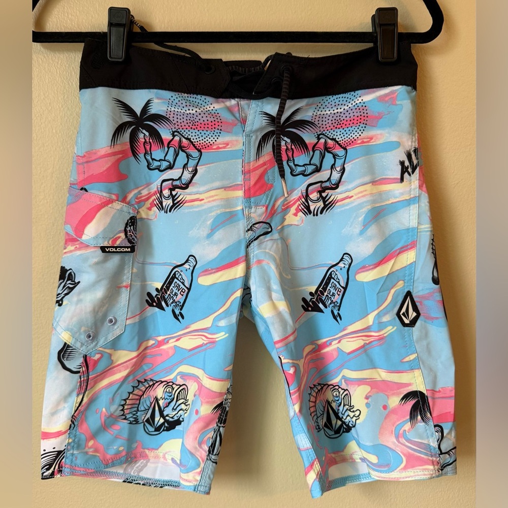 Volcom Multicolor Graphic Board Shorts